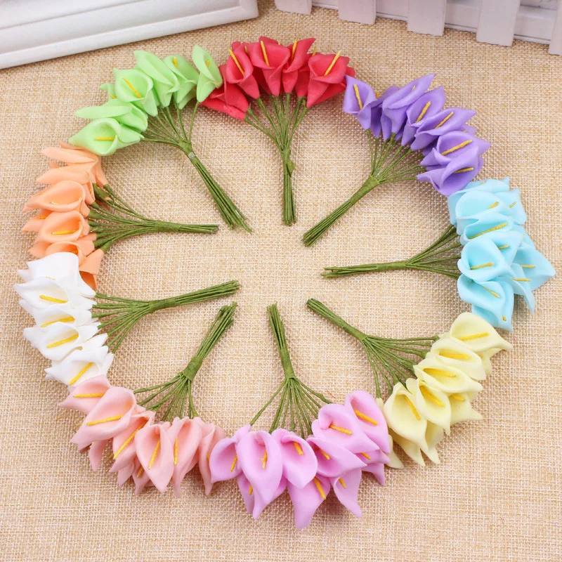 9Colors DIY calla lily  flower wreath accessory garland decoration candy box accessory floral flower