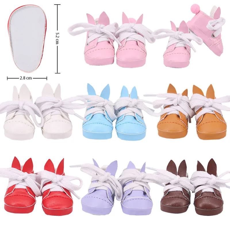 Wholesale 5Cm Doll Mini Shoes For 14.5 Inch Doll&EXO 1/6 BJD Doll Clothes Accessories Generation Girl American Russian DIY Toys