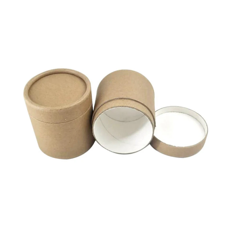 500 PCS Eco Friendly Customized Cardboard Jar Kraft  Black Or White Color ,Can Customized Size and Waterproof Inside