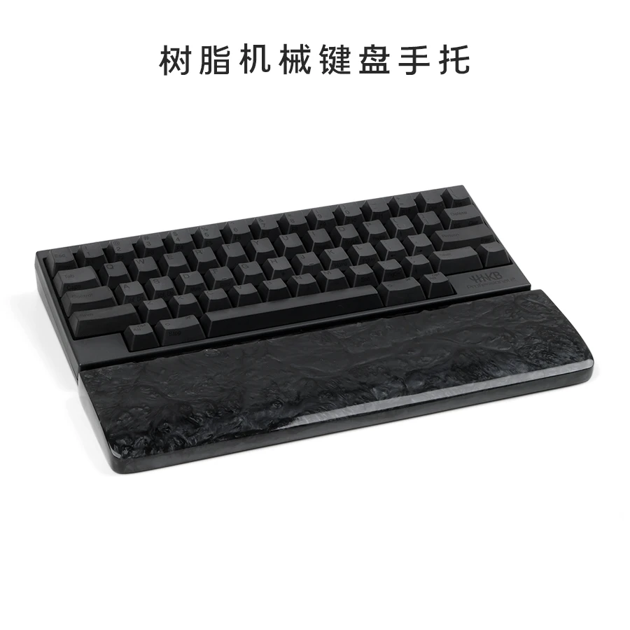 Resin Wrist Rest Pad for Mechanical Keyboard Handmade with Non slip Feet for 61 87 104 Keys White Black Transparent PC Laptop