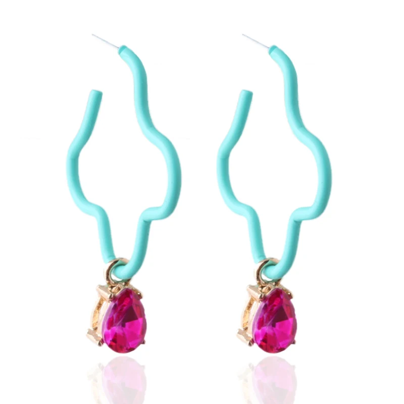 NeeFu WoFu-Boucles d'Oreilles Y2K Colorées Bonbons, Peinture Brinco, Oorbellen Multicolore, Charme de Noël, Bijoux Fantaisie, Vente en Gros