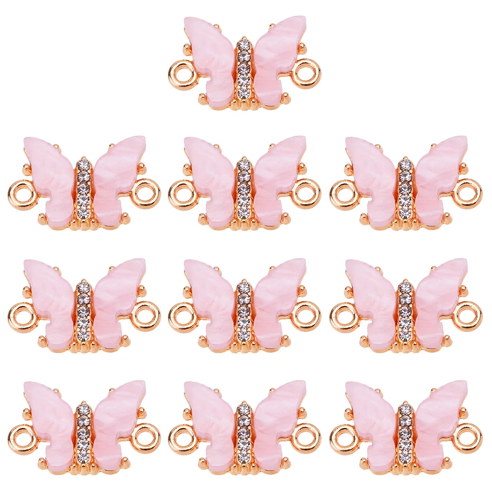 Peixin 10Pcs/Set High Quality Multicolor Acrylic Butterfly Connector for DIY Bracelet Necklace Jewelry Making Animal Accessories