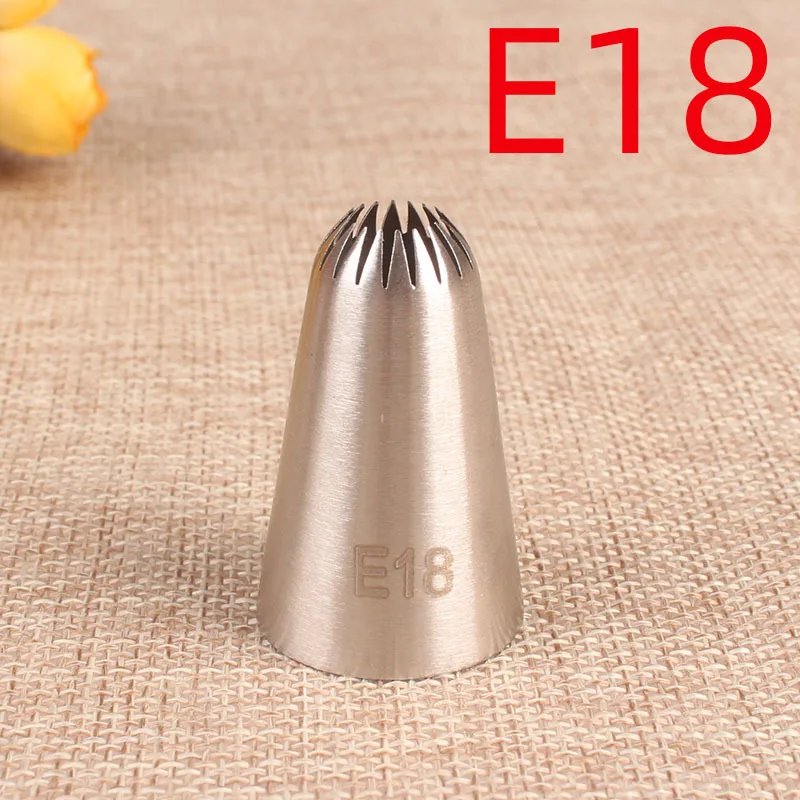 

E18# Medium 18 Tooth 304 Stainless Steel Protein Candy Seamless Baking DIY Tool Cookie Decorating Mouth