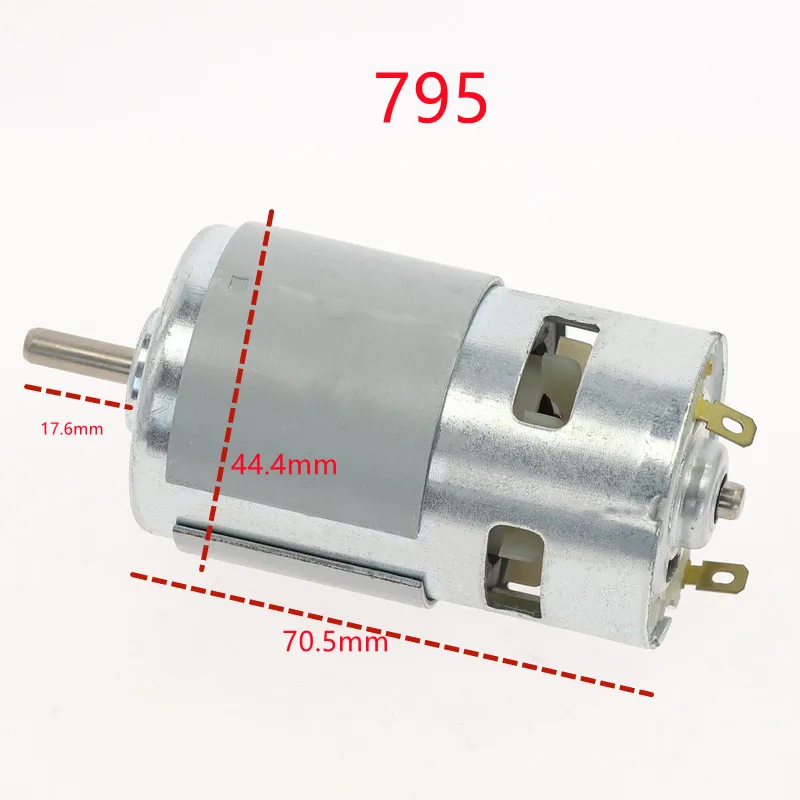 Imagem -05 - Motor da Engrenagem Suporte do Motor dc 12v24v 300012000rpm Motor Grande Motor da Engrenagem do Torque 775 795 895