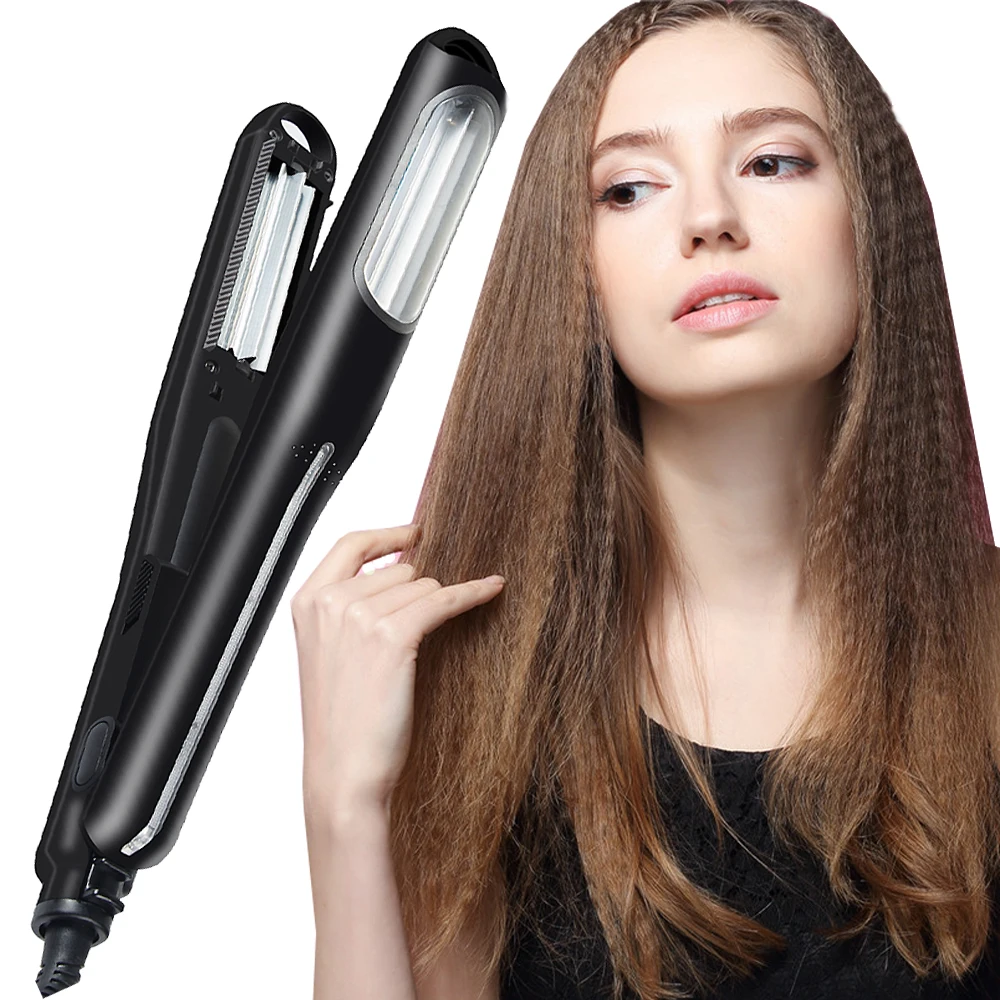 Fast Heating Hair Corrugated Iron Hair Wave Curler 30 Seconds Ceramic Curling Tools Women's Long Hair Waver Styling Tools