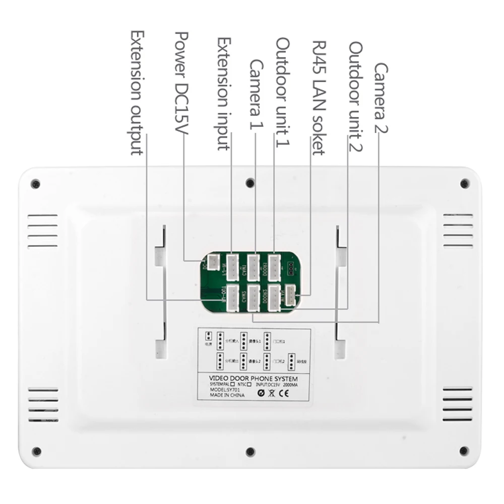 Système d'interphone vidéo 7 pouces pour maison et appartement, sonnette vidéo 1080P AHD Tuya Smart WiFi, application de déverrouillage à distance, système de contrôle d'accès