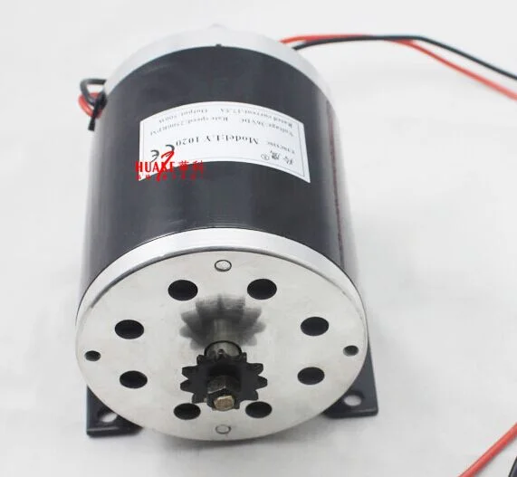 

48V 500W MY1020 Permanent Magnet Brush Motor High Speed 25H / T8F Sprocket Electric Vehicle / Scooter / DIY Motor