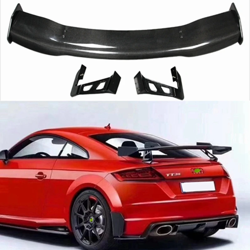 Car Styling TT RS MK3 warhead speed Style Carbon Fiber Rear Spoiler Wing For AUDI TT Car styling spoilers