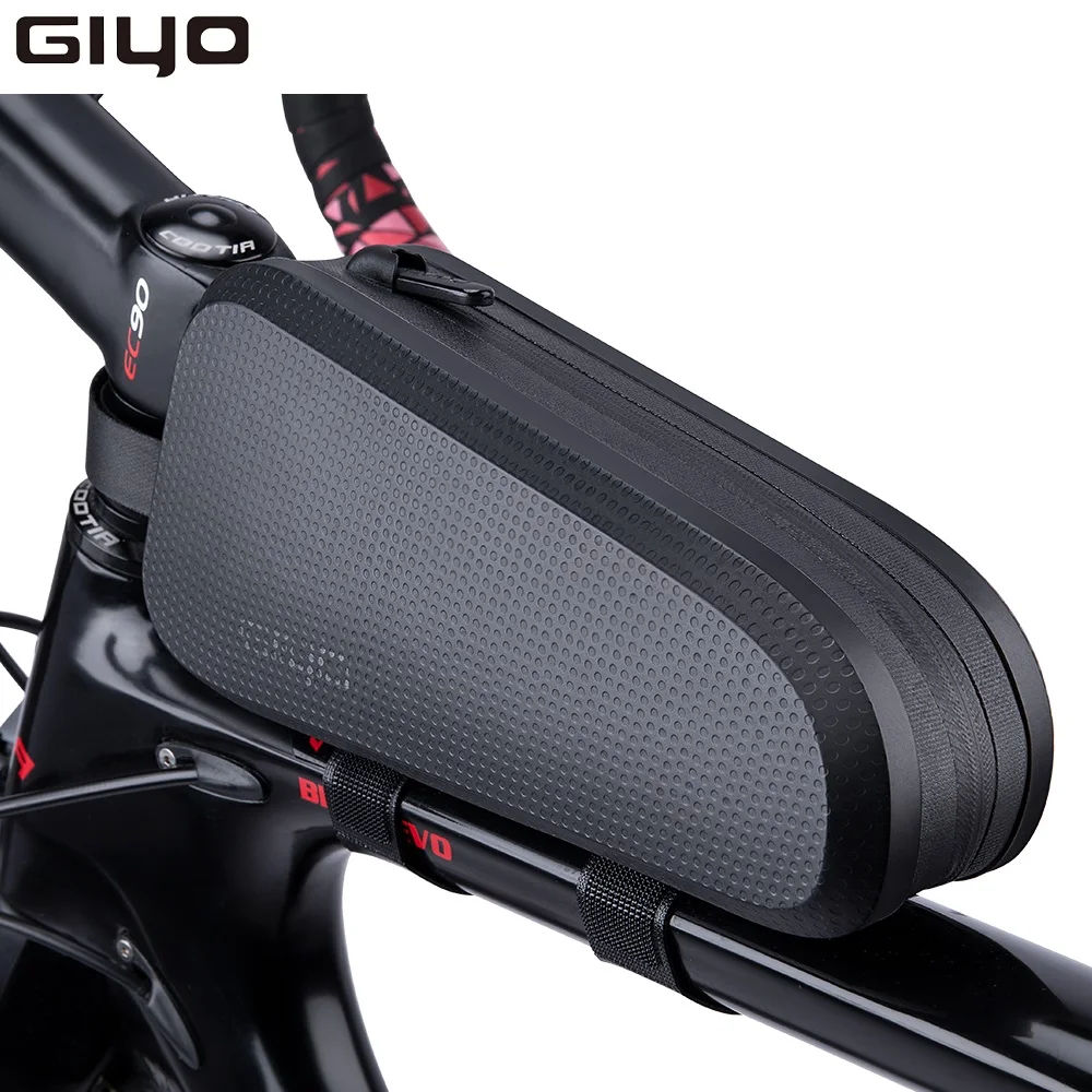 Giyo Waterproof Bicycle Top Tube Bag Cycling Stem Mount Pannier Road Bike Triathlon Bag Front Beam Tube Bag MTB Storage Pouch