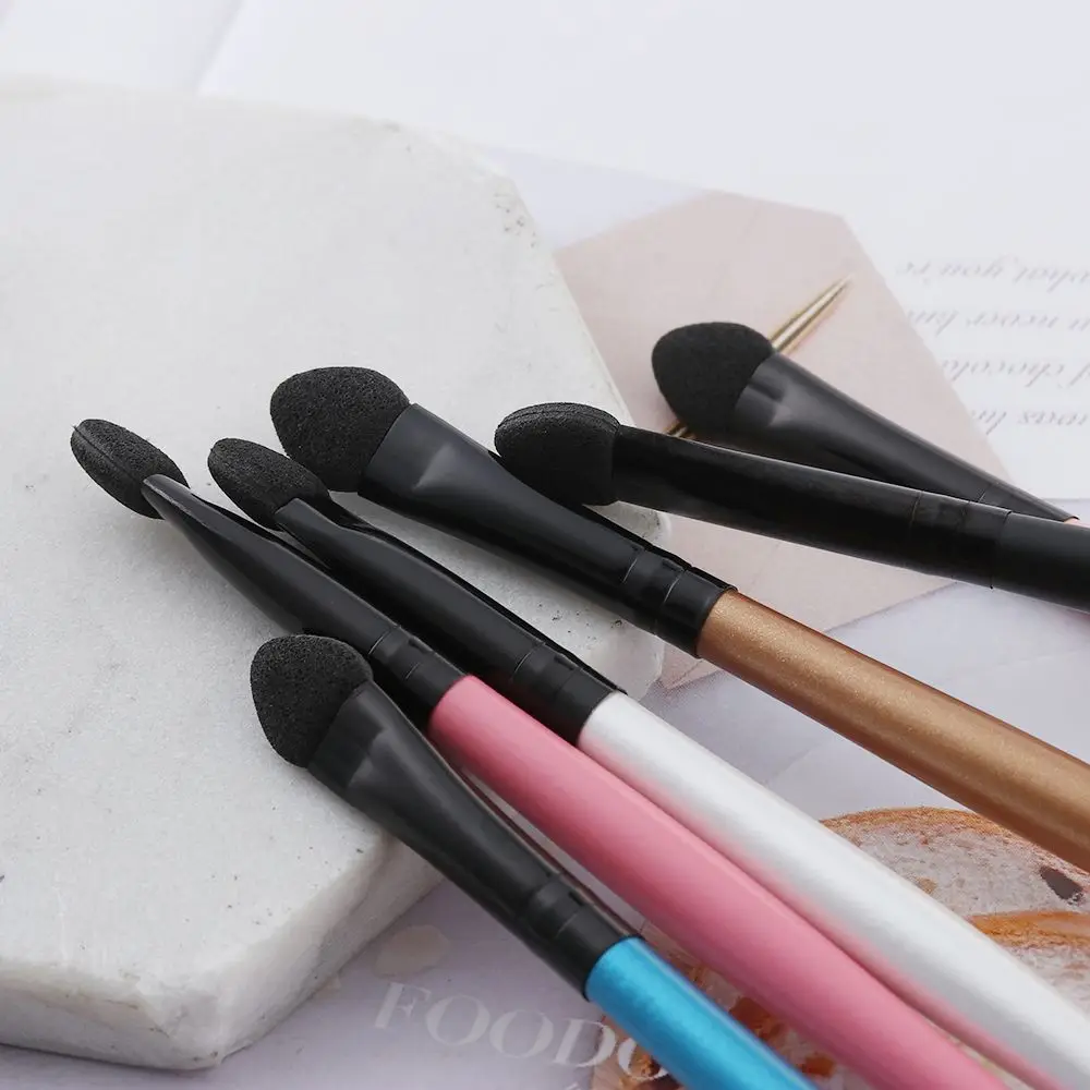 HOT เครื่องสําอาง Applicator เครื่องมือแต่งหน้าแปรงอายแชโดว์ Eyebrow ฟองน้ํา Stick Eyeliner