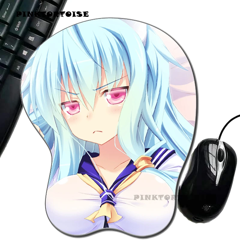 

PINKTORTOISE Anime Mousepad Creative Anime washio rins 3D Chest Silicone MousePad Wrist Rest Support Drop Shipping