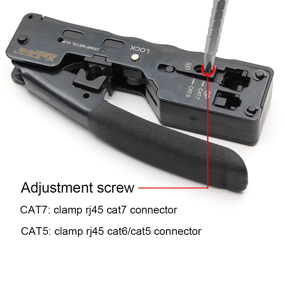 Xintylink RJ45 crimper für cat7 stecker cat5 cat6 stecker netzwerk werkzeuge Crimpen Kabel Stripper klemme 8p8c zangen Crimp Clip