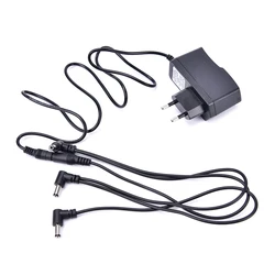 NEW Power Cord/Leads 3 Daisy Way Chain Cable Fot Fonte Pedal 9V DC 1A Guitar Effects Power Supply/ Source Adapter