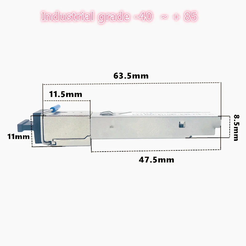 SC SFP Modul Serat Optik Kelas Industri-40 ~ + 80 Celsius 1,25g20km 1310/1550nm Modul Optik Kompatibel SFP Tunggal 5 Pasang