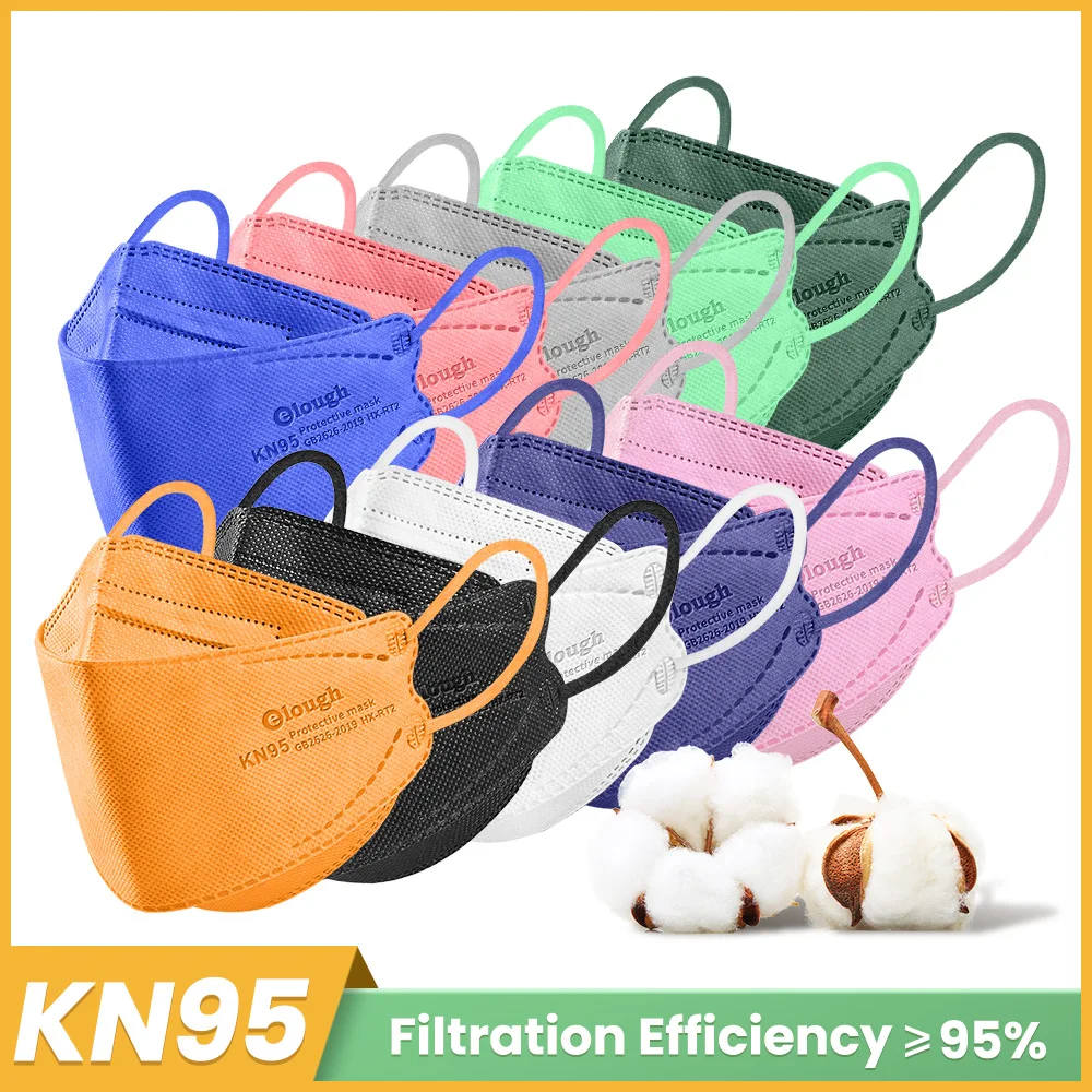 Elough KIDS 10-100 PCS niños ffp2 mascarillas fpp2 homologadas respiratory kn95 FACE MASK certificadas Children mask FFP2MASK CE