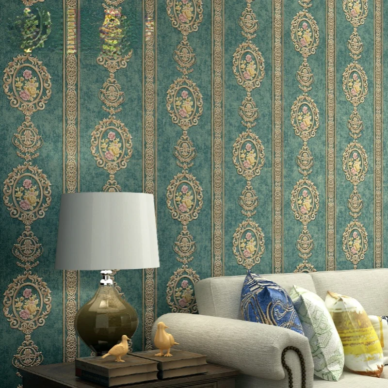 

European-Style Living Room Wall Covering Bedroom Study Aisle Background Wall Hallway AB Wall Covering Fabric