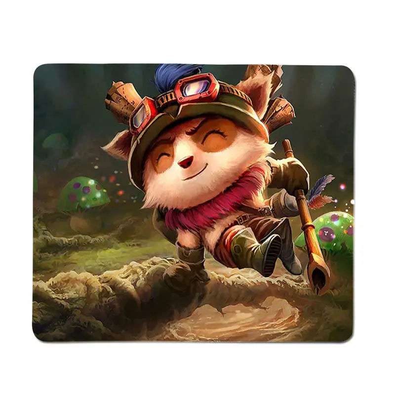 FHNBLJ Top Quality League of Legends Teemo Gamer Speed mouse Retail Small Rubber Mousepad mouse da gioco all\'ingrosso più venduto