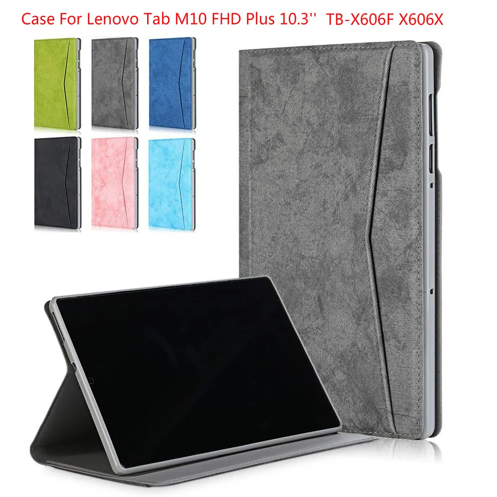 

Case For Lenovo Tab M10 FHD Plus 10.3'' Case Smart Cover Leather Folio Case for Lenovo M10 FHD Plus TB-X606F X606X Tablet Cover