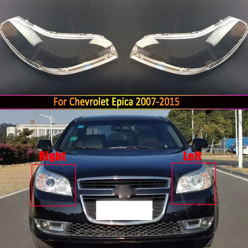 

For Chevrolet Epica 2007-2015 Headlight Cover Transparent Lampshade Lamp Case Headlamp Shell Plexiglass Replace Original Lens