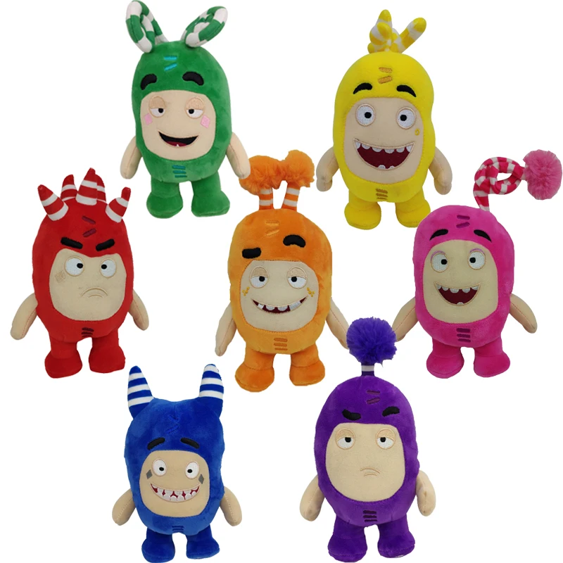 7pcs/lot 18cm Cute Cartoon Odd Pogo Anime Plush Toy Anime Treasure Of Soldiers Monster Soft Stuffed Toy Dolls for Kids Gift