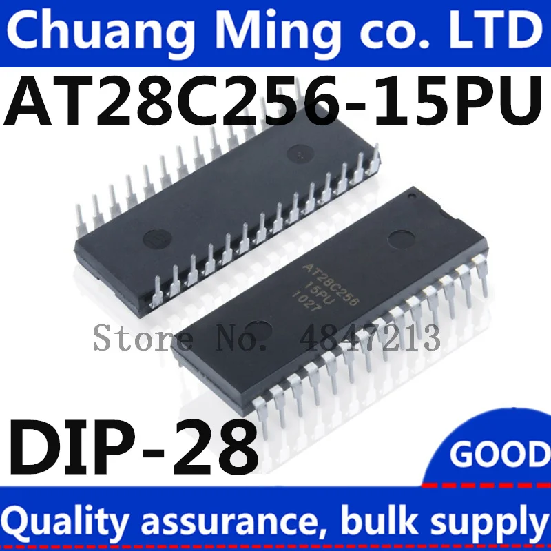 Free Shipping 5pcs/lot AT28C256-15PU AT28C256-12PC 28C256 AT28C256 DIP-28 In Stock