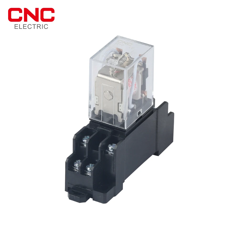 CNC MY2 DPDT MY2NJ Power Relay Coil General Purpose Relay  Relais DC 12v/24v AC 110v/220v Relay Switch With Socket Base