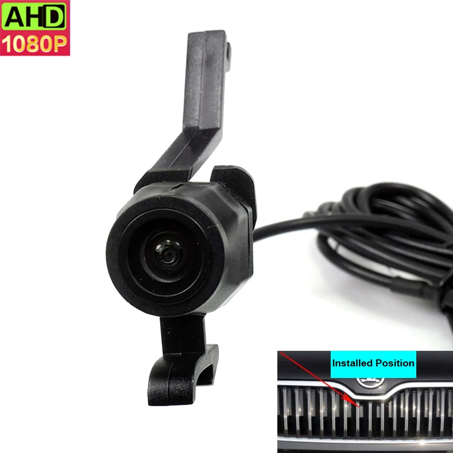 

AHD 1080P Night Vision Car Front View Positive Image Parking Camera For Skoda Octavia 2015(Not Reverse Camera)