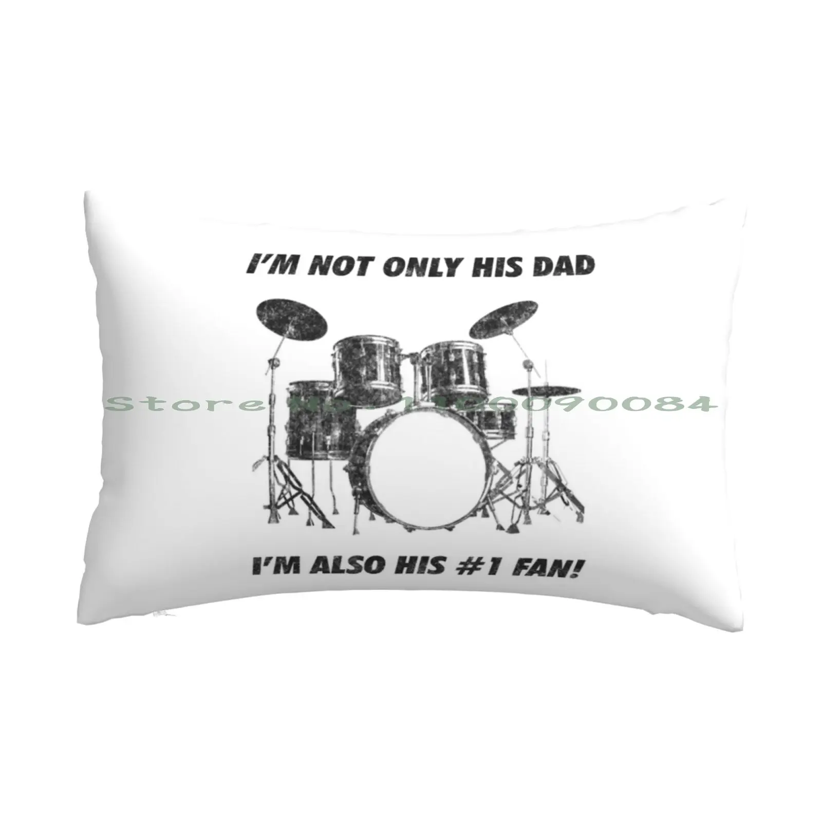 I M Not Only His Dad Im Also Number 1 Fan Funny Drumming Pillow Case 20x30 50*75 Sofa Bedroom Benedict Cumberbatch Sherlock