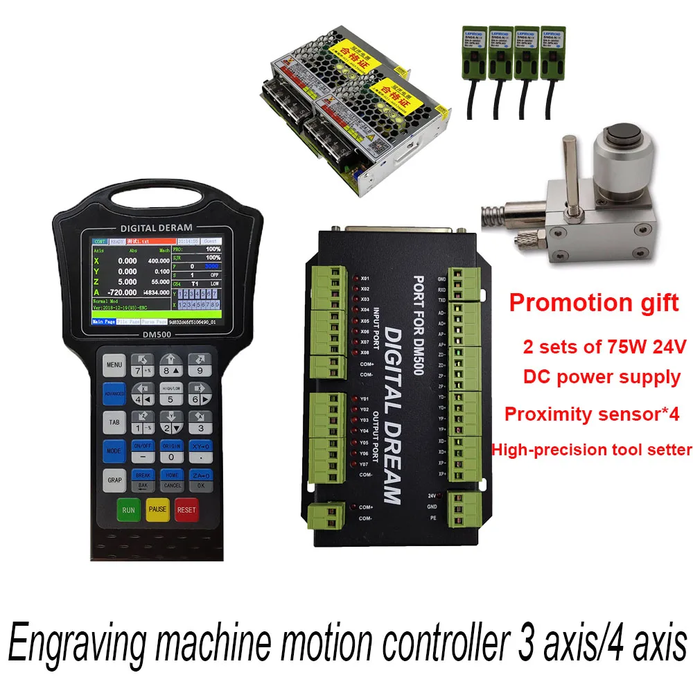 

Promotional CNC suite motor speed controller stepper motor motion controller engraving machine motion control system 3/4 axis