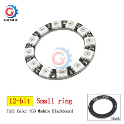 WS2812B RGB LED Ring 12 Bits WS2812 5050 RGB LED Lights with Integrated Driver Module for Arduino 16bit LED Lamp Panel Module