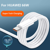 Original For HUAWEI 6A USB Type C Cable For P50 P40 Mate 40 30 Pro Turbo Huawei Super Fast Charging Charger Cable Accessories