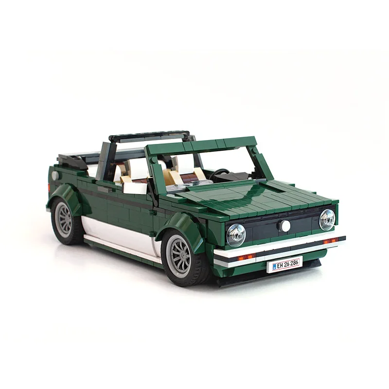 

MOC 978Pcs Technical Car Golf MK1 Cabriolet Bricks Set 10242 MINI Cooper Building Blocks Assemble Bricks Vehicle Model Toys