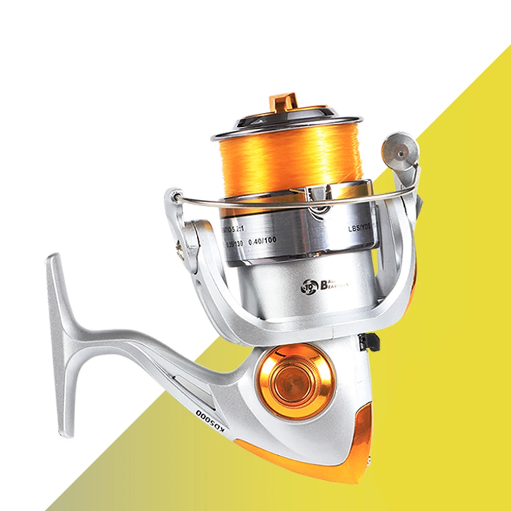 Carrete giratorio 10BB 5,2:1 – Bobina metálica para pesca en roca - imagen 2