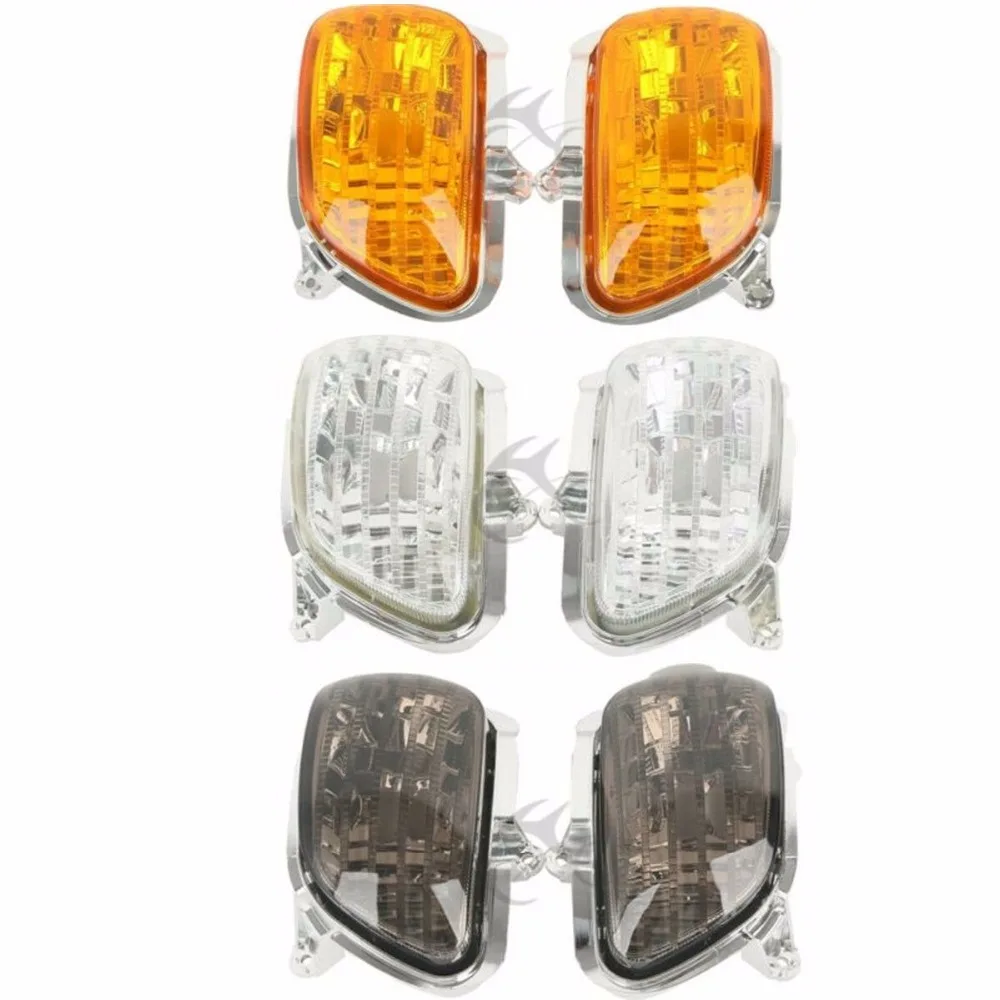 Luz de señal de giro delantera para motocicleta, carcasa de lente para Honda Goldwing GL 1800, 2001-2017