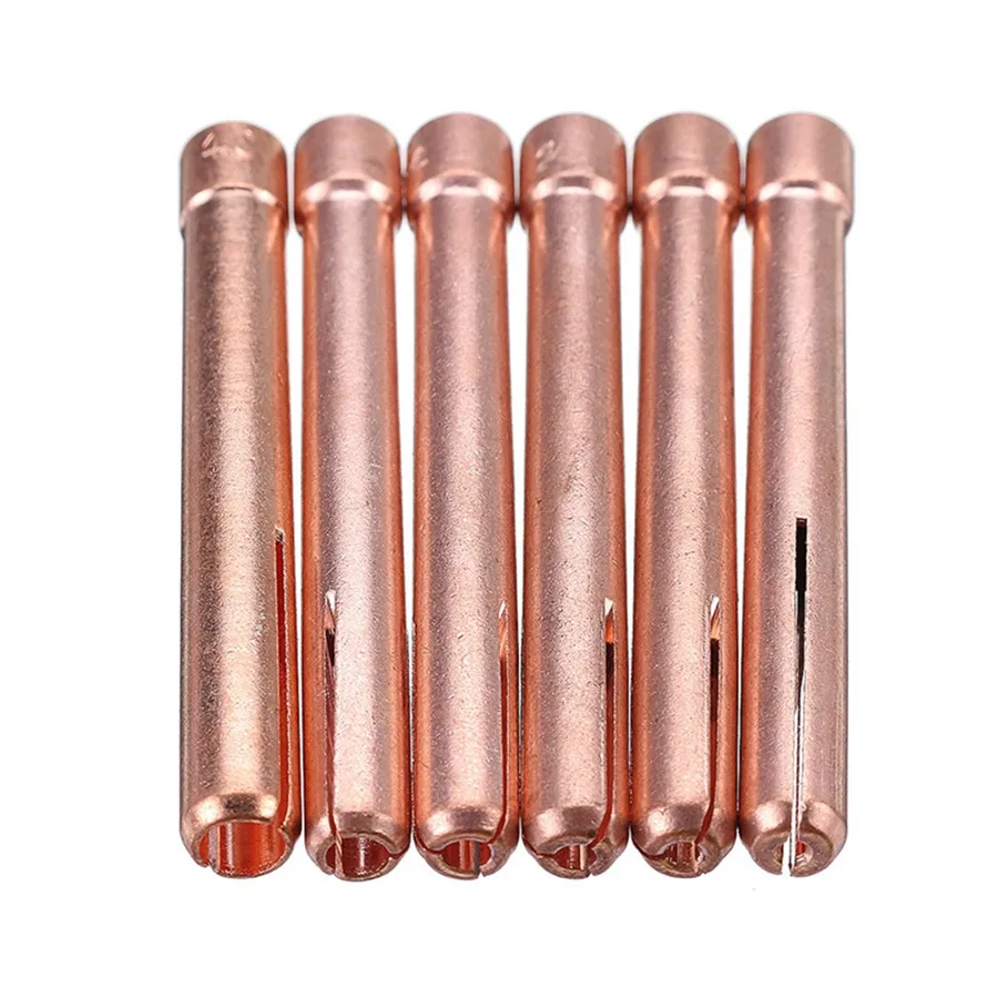 50Pcs TIG Welding Torch Stubby Gas Lens For WP17 WP18 WP26 TIG Back Cap Collet Bodies Spares Kit Durable Practical Accessories