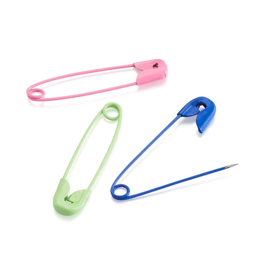 50/100Pcs spilla da balia colorata s strumenti per cucire fai-da-te aghi in acciaio inossidabile grande spilla da balia trapuntatura gioielli