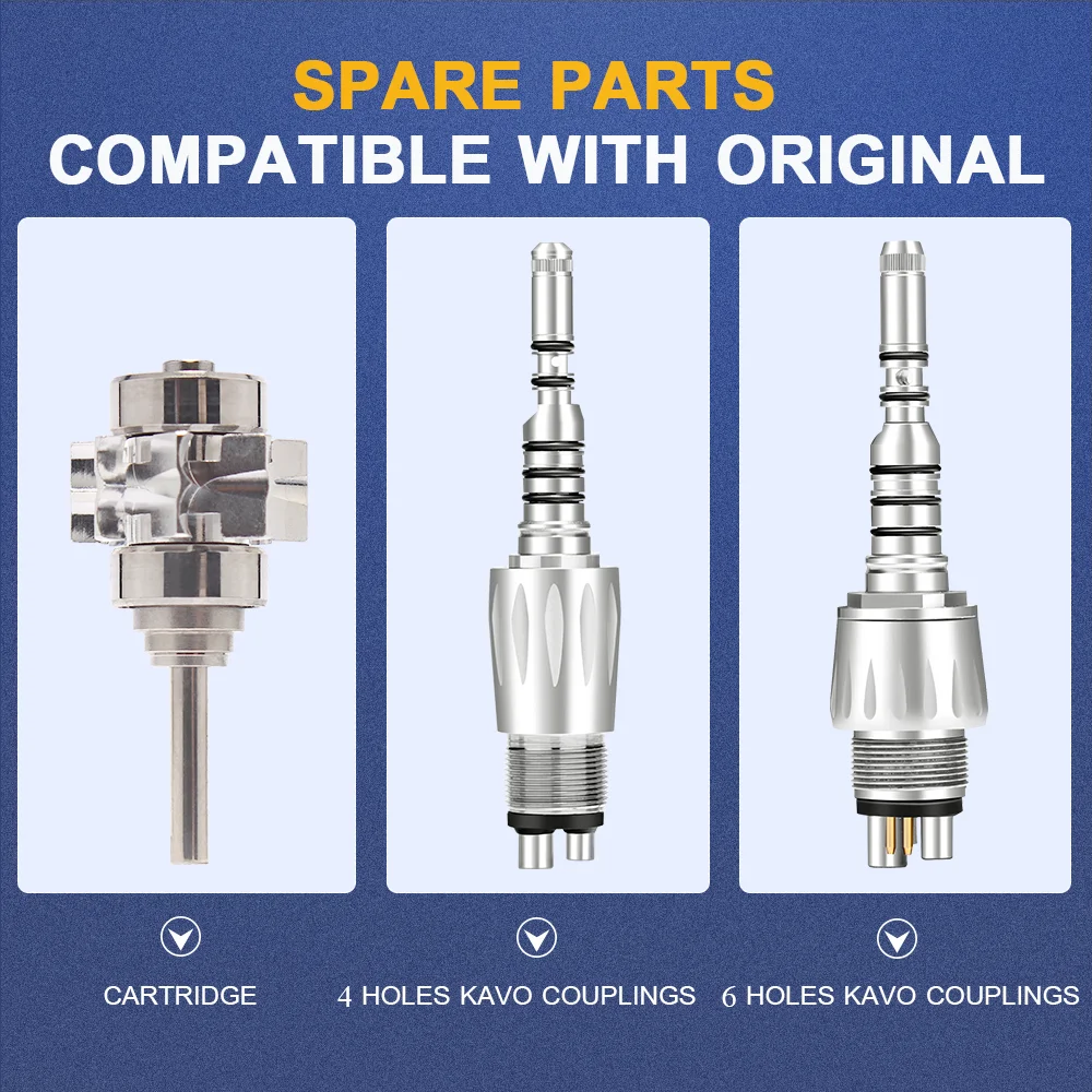 AI-Z800KL Suku Cadang Kartrid Gigi Handpiece Serat Optik Turbin Udara Kecepatan Tinggi Instrumen Alat Cepat Led