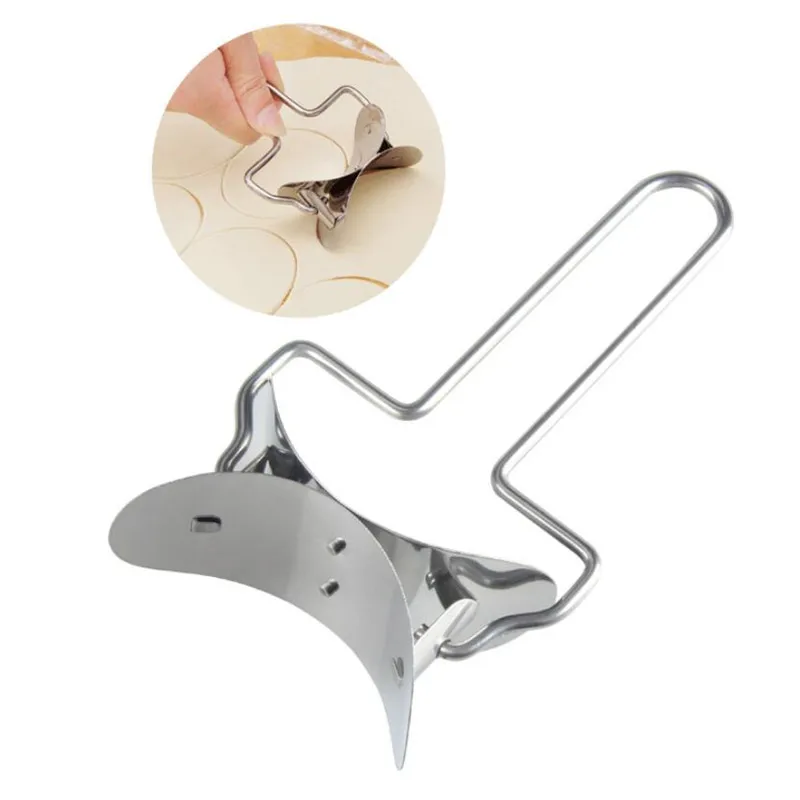 Stainless Steel Dough Press Dumpling Pie Ravioli Mould Maker Cooking Pastry Tools Mold Dumpling Cutter Roller Cutting Tools