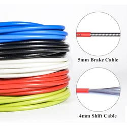 Carcasa de freno para bicicleta de montaña y carretera, tubo de Cable de freno, 3m, 4mm/5mm