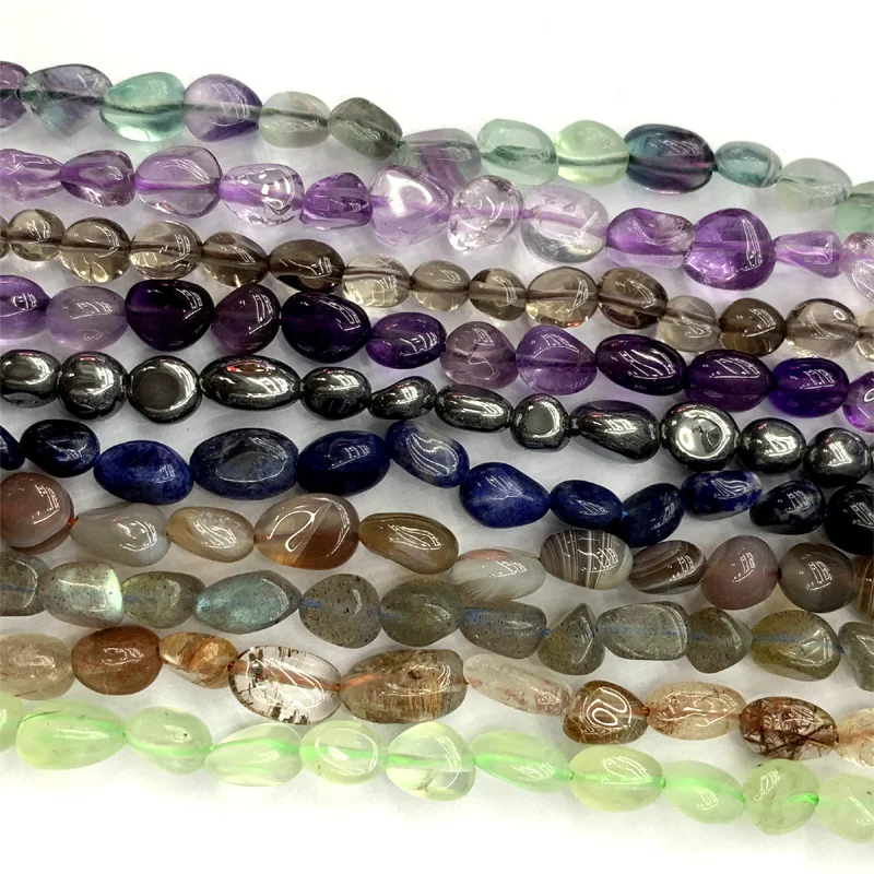 Veemake Irregular Nugget Beads Labradorite Morganite Moonstone Hypersthene Amethyst Prehnite Kunzite Ametrine Kyanite Opal Iolit