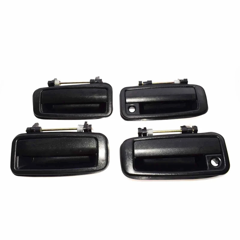 4 PCS(Front Rear Left Right)Outside Outer Exterior Door Handle For Toyota Corolla 1988-1992 69210-12110 69220-12110