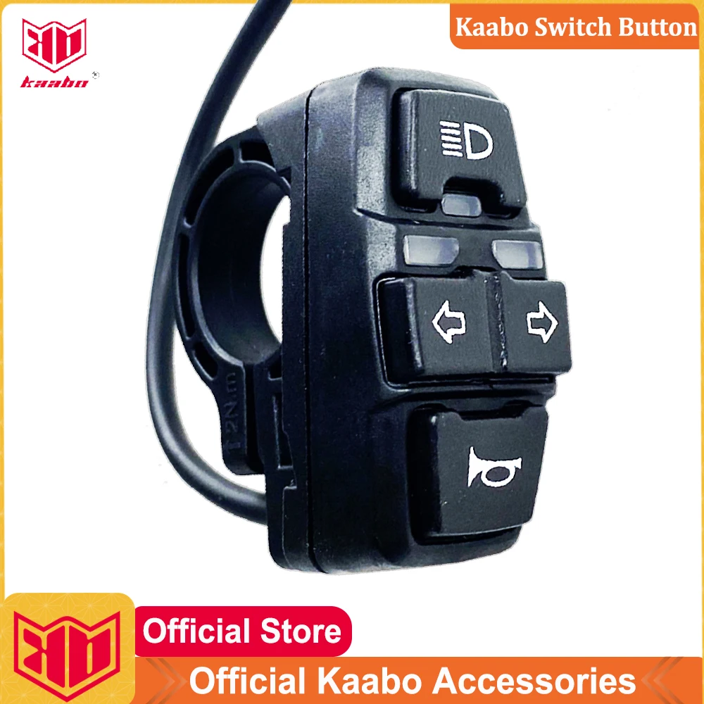 Original Kaabo Head Light and Turning Signal Switch Button for Kaabo Mantis8/10 Kaabo Wolf Warrior X/11 Warrior/King GT Scooter