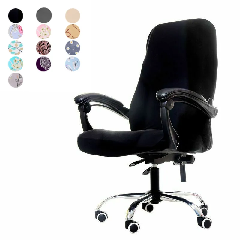 

Solid Office Chair Covers Solid Anti-dirty Stretch Spandex Computer Seat Chair Cover Removable Slipcovers For Office Seat Chairs