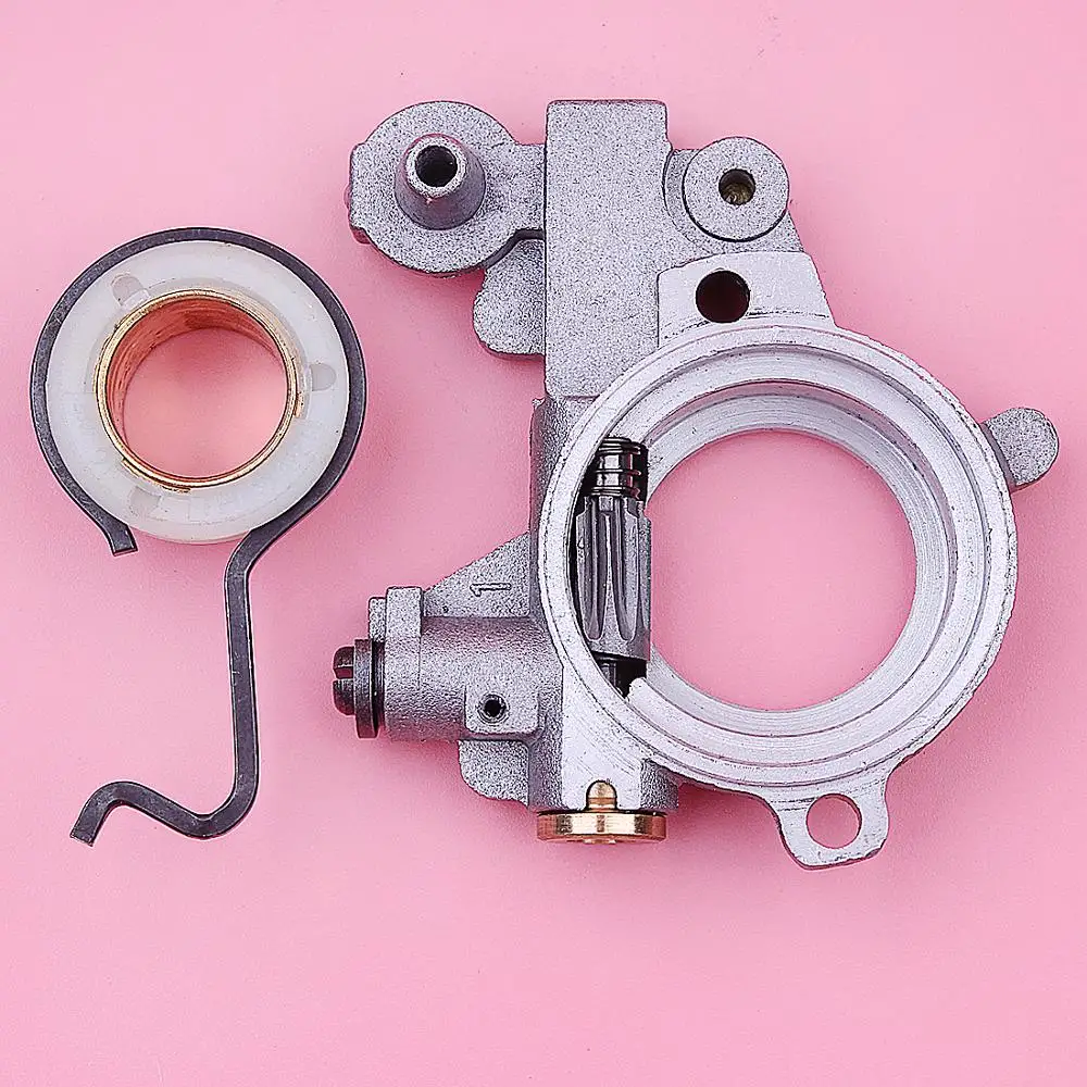Bomba de aceite con Kit de resorte de engranaje helicoidal para motosierras Stihl MS460, MS461, MS441, 046, pieza 1128, 640, 3206, 1128, 640, 7112