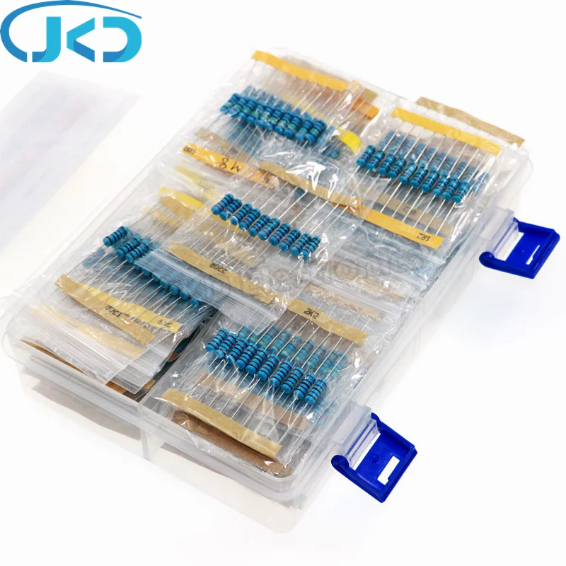 860Pcs 86Values x 10Pcs 1% 1W Metal Film Resistor Assorted Kit set 0.1 ohm~ 10M ohm resistance with box