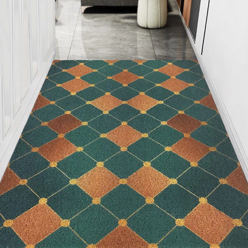 

Wire Loop Entrance Door Mat Door Non-Slip Foot Mats Light Luxury Household Entrance Carpet Can Be Cut American Door Mat