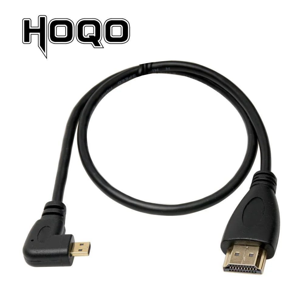 Cable Micro HD a HDMI de 90 grados, compatible con ángulo izquierdo/derecho, para cámara Digital Sony a6400 GH4, tableta de 50cm/150cm