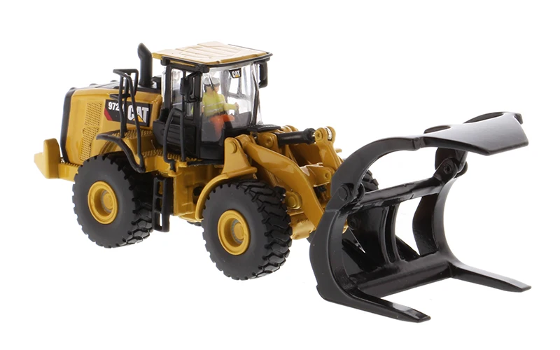 DM CatTerpillar 1/87 Cat 972M Wheel Loader dengan garpu Log seri garis tinggi HO skala 85950 oleh Diecast master untuk koleksi