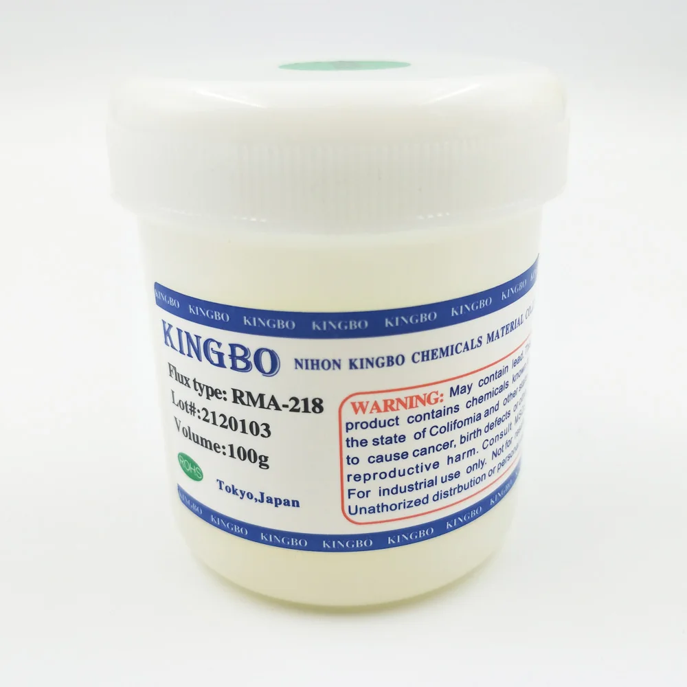 Promotions!! clear Kingbo RMA-218 bga Solder Flux Paste Solder 100g for SMT Reballing