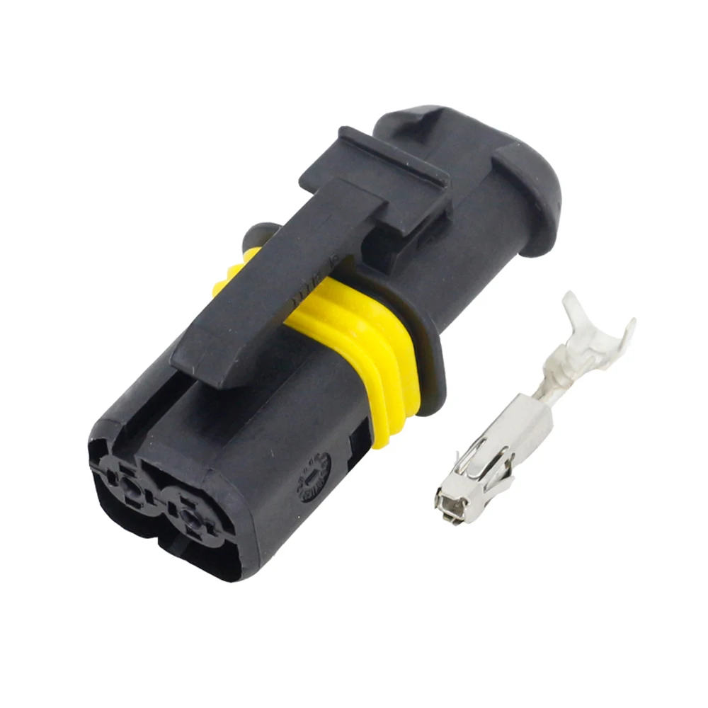 

2 Pin Jacket Car Connector Automotive Connector Female Plug With Terminal DJ7028A-1.5-21